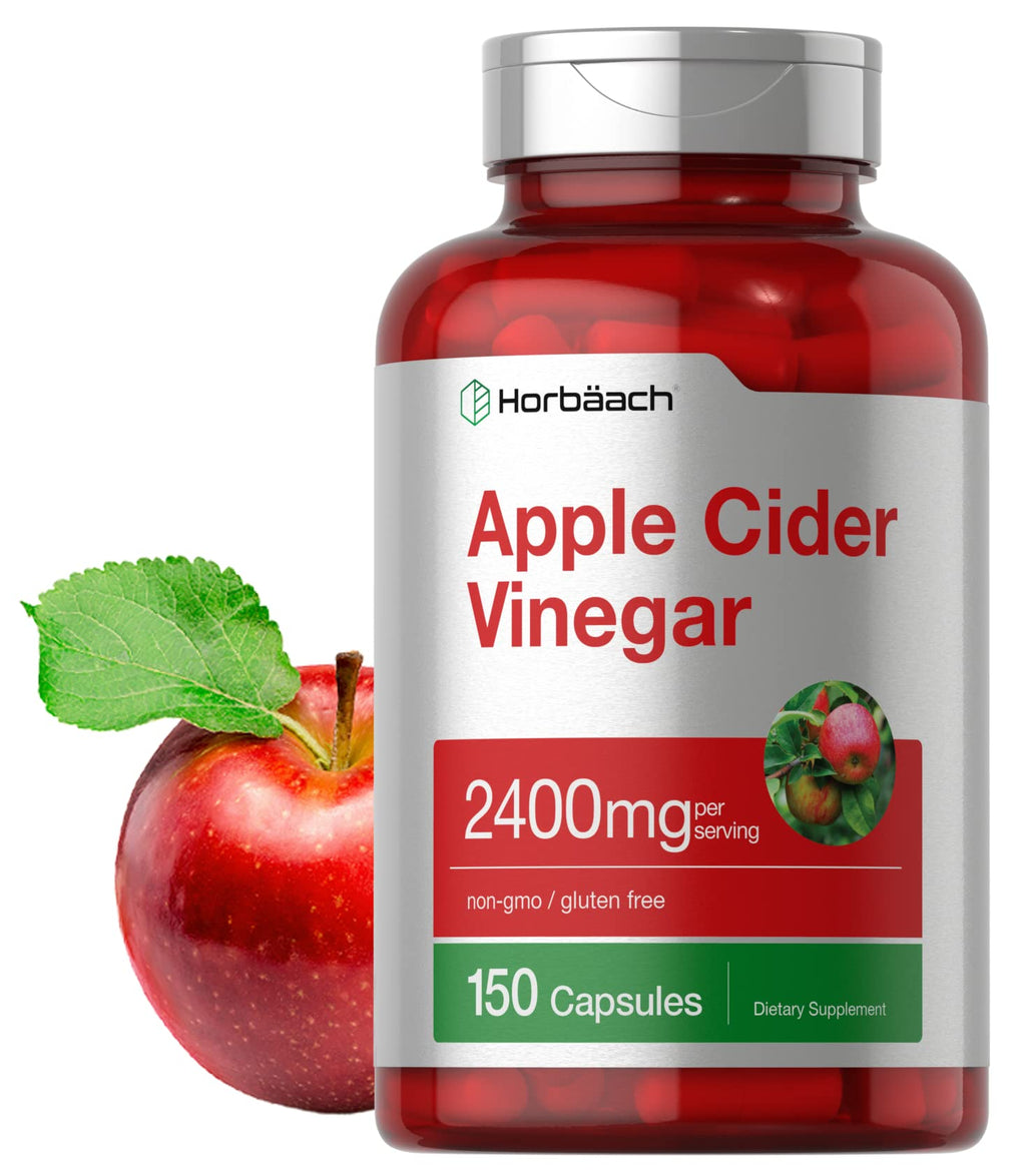 Horbäach Apple Cider Vinegar Capsules 2400mg - 150 Count