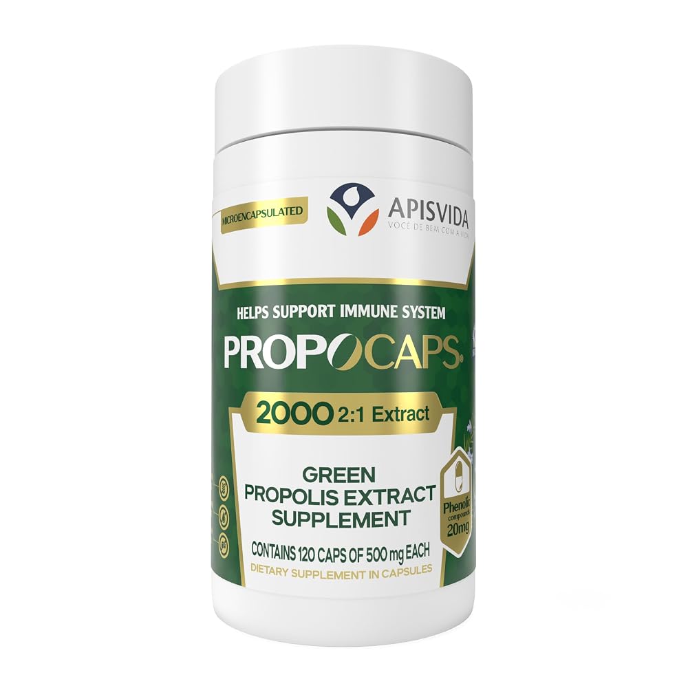 APIS VIDA Green Propolis Extract Capsules Immune Support - 120 Capsules
