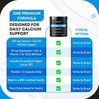 GUDOMET Calcium Citrate with D3 K2 Magnesium & Zinc - 150 Capsules - image 6