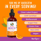 MaryRuth's Quercetin Liquid Drops 500mg - 4 Fl Oz - image 8