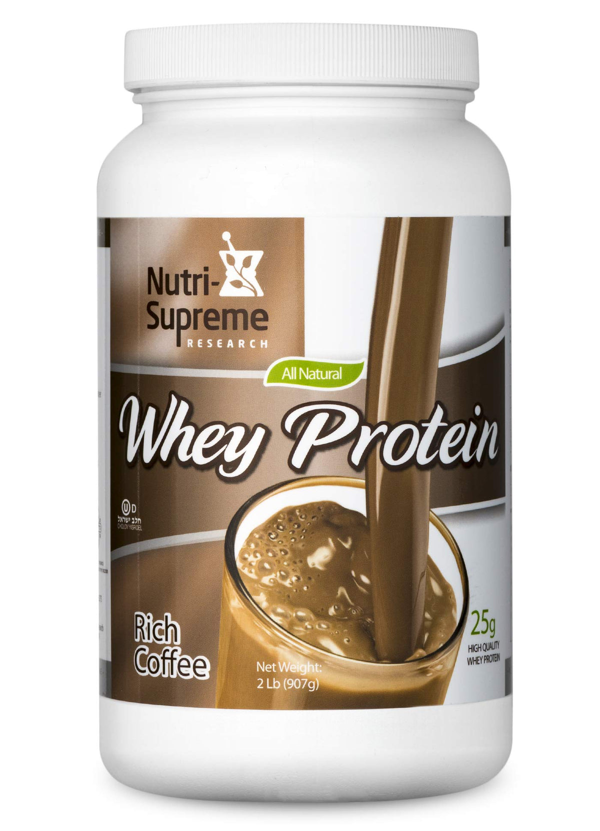 NUTRI-SUPREME Whey Protein Powder Coffee Flavor - 2 Pound