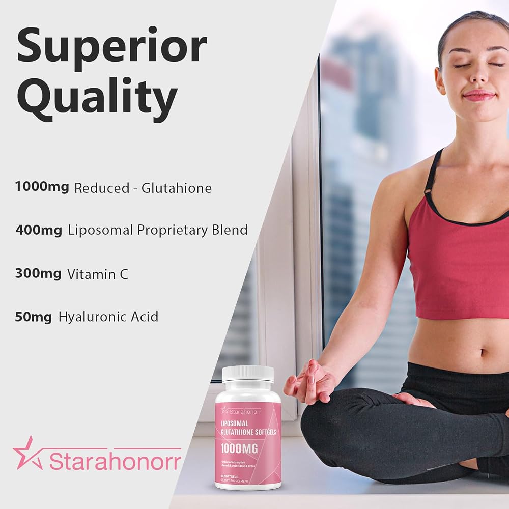 Starahonorr Liposomal Glutathione 1500mg Softgels - 120 Count - image 6