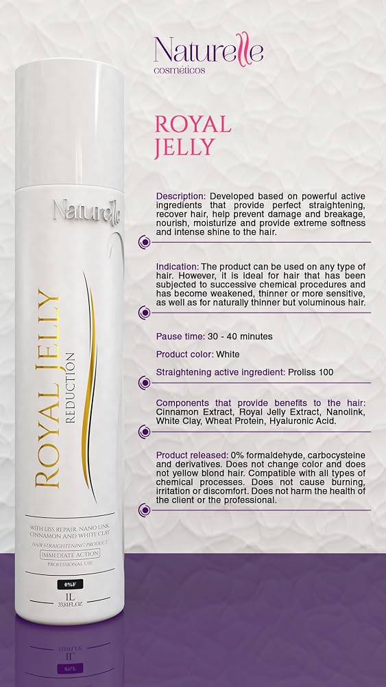 NATURELLE COSMÉTICOS Keratin Royal Jelly Hair Reduction - 33.81 Fl Oz - image 2