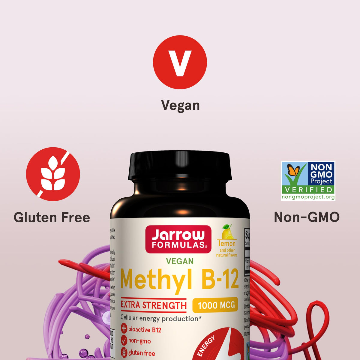 Jarrow Formulas Methyl B-12 2500 mcg - 100 Chewable Tablets - image 4