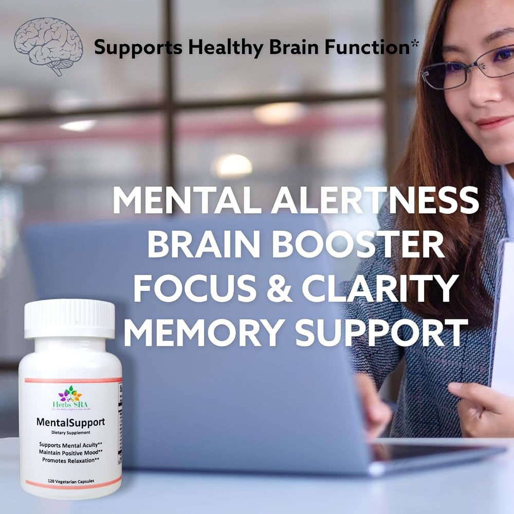 Herbs SRA Mental Support Supplement - 120 Vegetarian Capsules - image 5