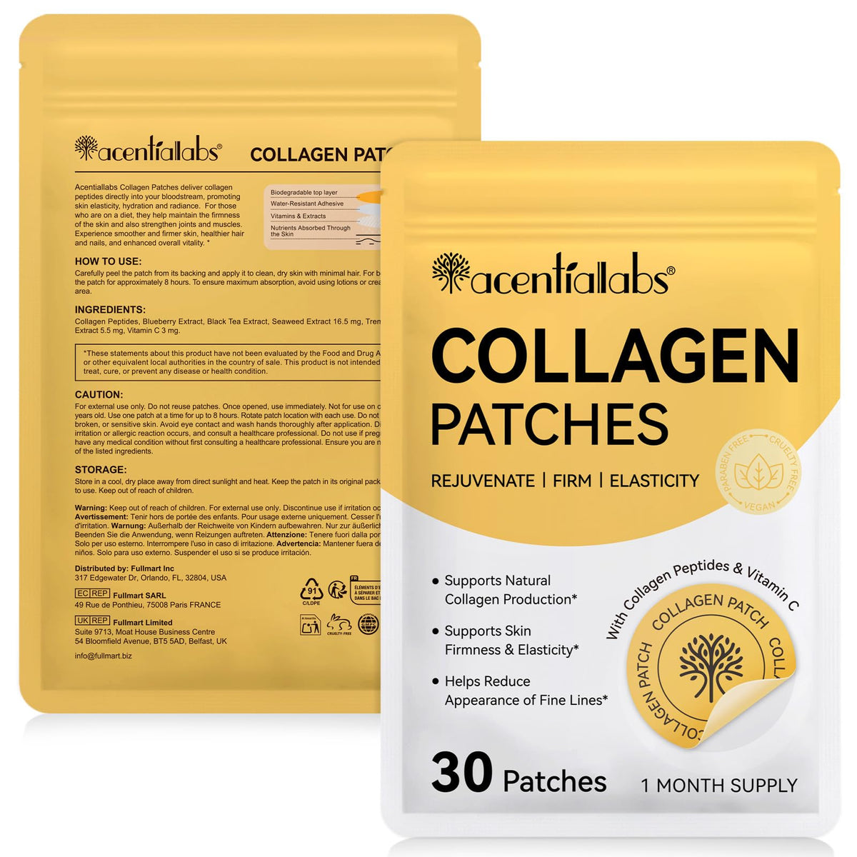 Generic Collagen Patches with Vitamin C & Peptides - 30 Patches - image 2