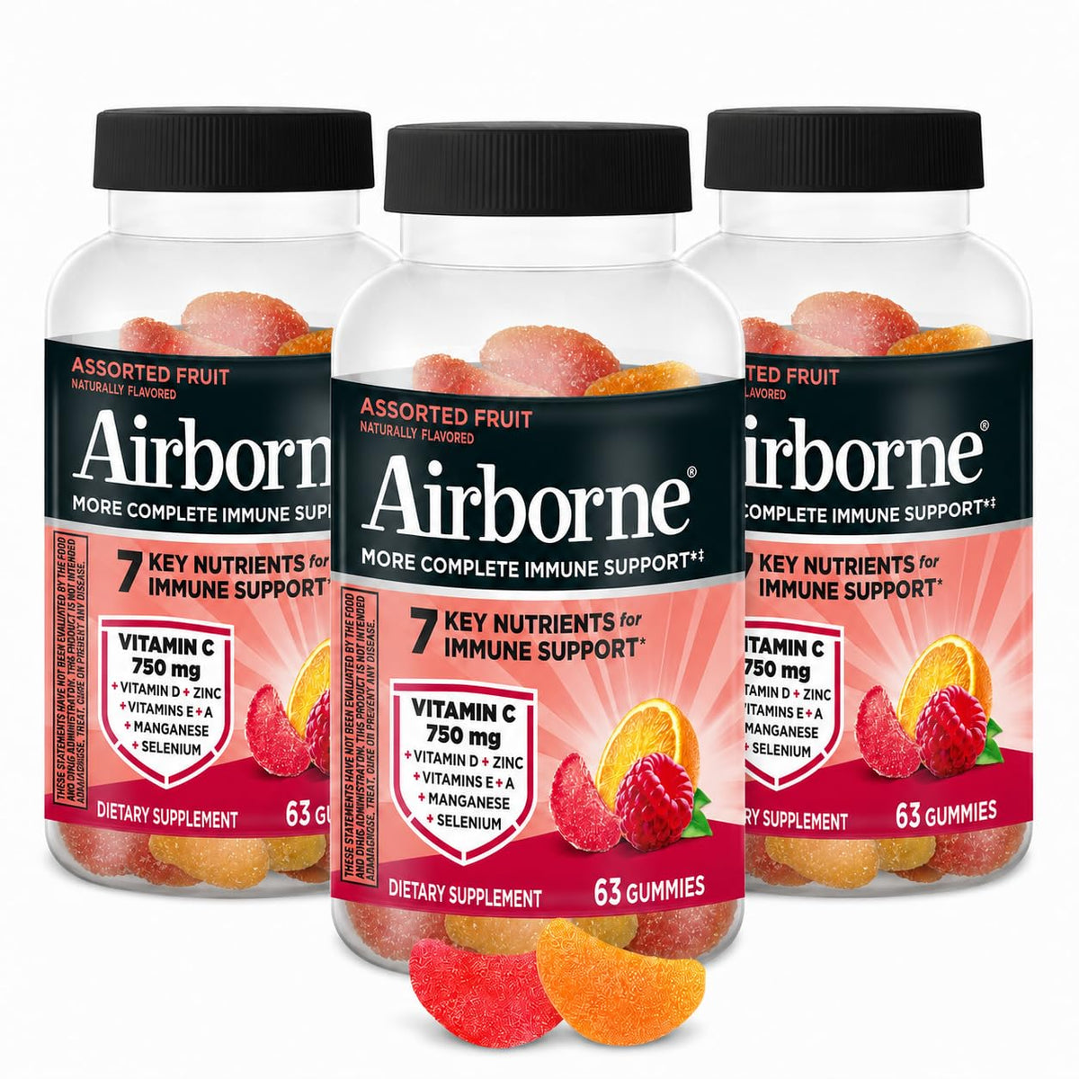 Airborne Vitamin C 750mg Immune Support Gummies - 189 Count