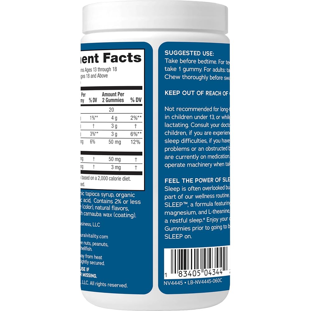 Natural Vitality CALM Sleep Gummies Magnesium Supplement - 60 Count - image 10