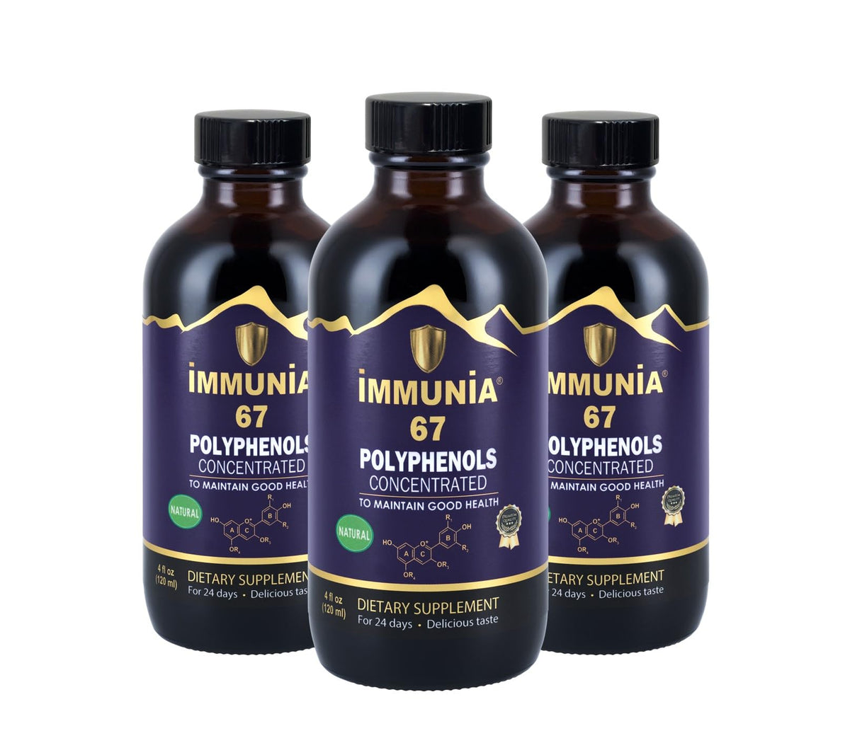 Immunia 67 polyphenols - Elderberry Concentrate with Wild Blueberry.