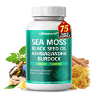 Nessarit Complete 16-in-1 Sea Moss Blend Capsules - 150 Count