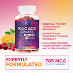 Nature's Nutrition Folic Acid Gummies - Essential Prenatal Vitamins