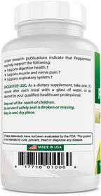 Best Naturals Peppermint Oil 250 mg - 360 Capsules - image 7