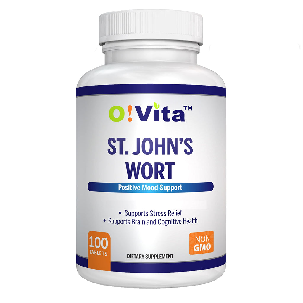 O!VITA St. John's Wort 500mg Tablets - 100 Count