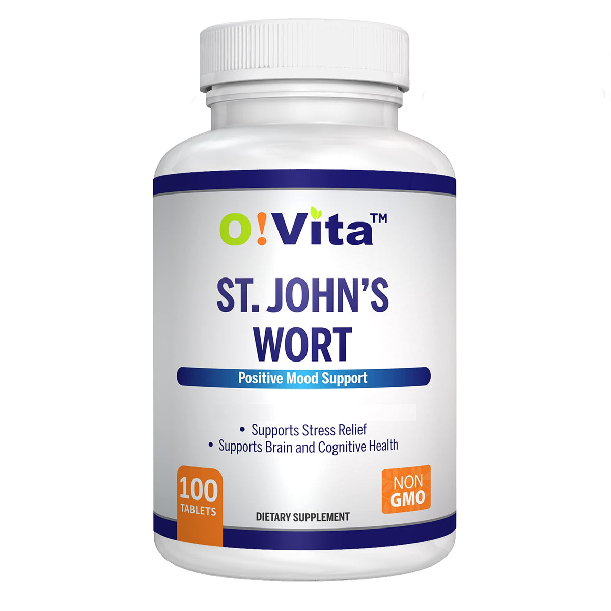 O!VITA St. John's Wort 500mg Tablets - 100 Count