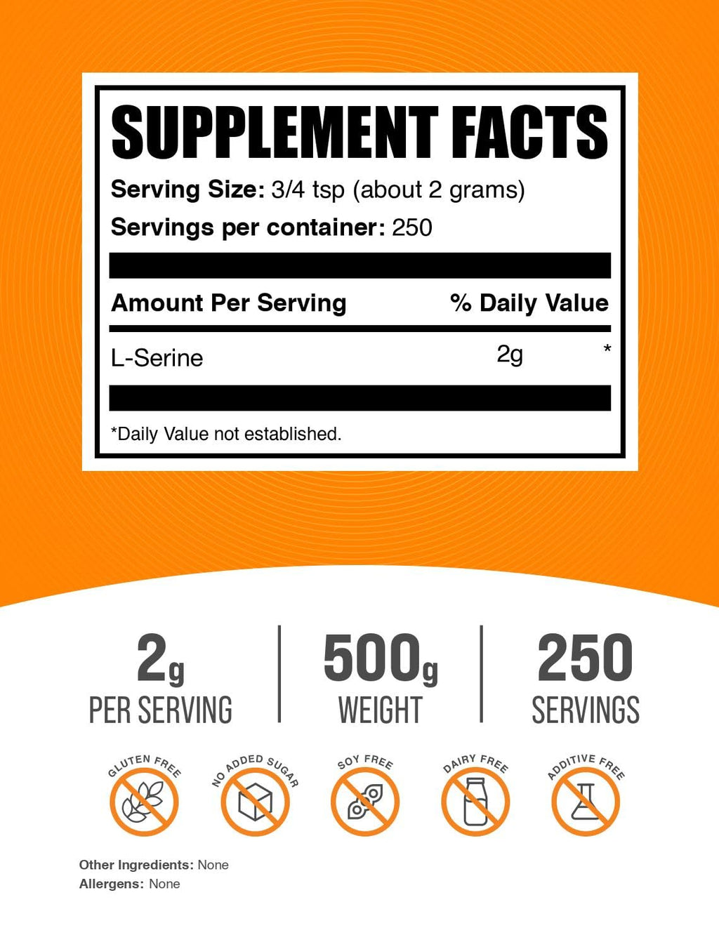 BulkSupplements.com L-Serine Powder Supplement