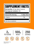 BulkSupplements.com L-Serine Powder Supplement