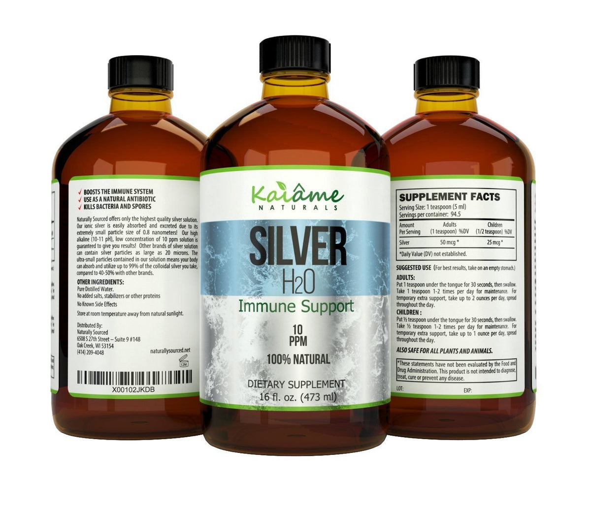 Naturally Sourced Colloidal Silver