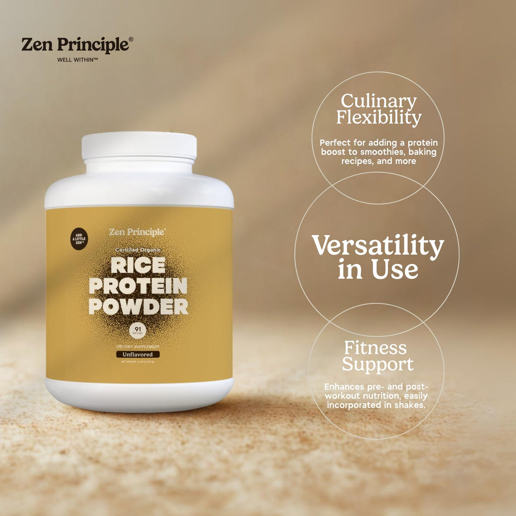 Zen Principle Organic Brown Rice Protein Powder - 6 lb - image 7