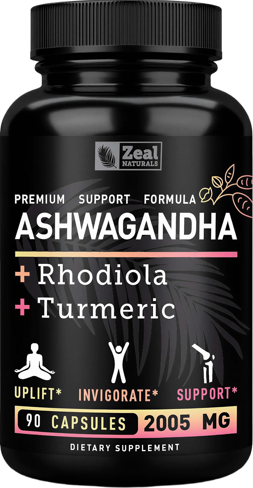 Zeal Naturals Adaptogenic Ashwagandha Complex Stress Relief - 90 Capsules