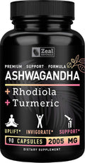 Zeal Naturals Adaptogenic Ashwagandha Complex Stress Relief - 90 Capsules