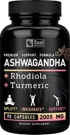 Zeal Naturals Adaptogenic Ashwagandha Complex Stress Relief - 90 Capsules