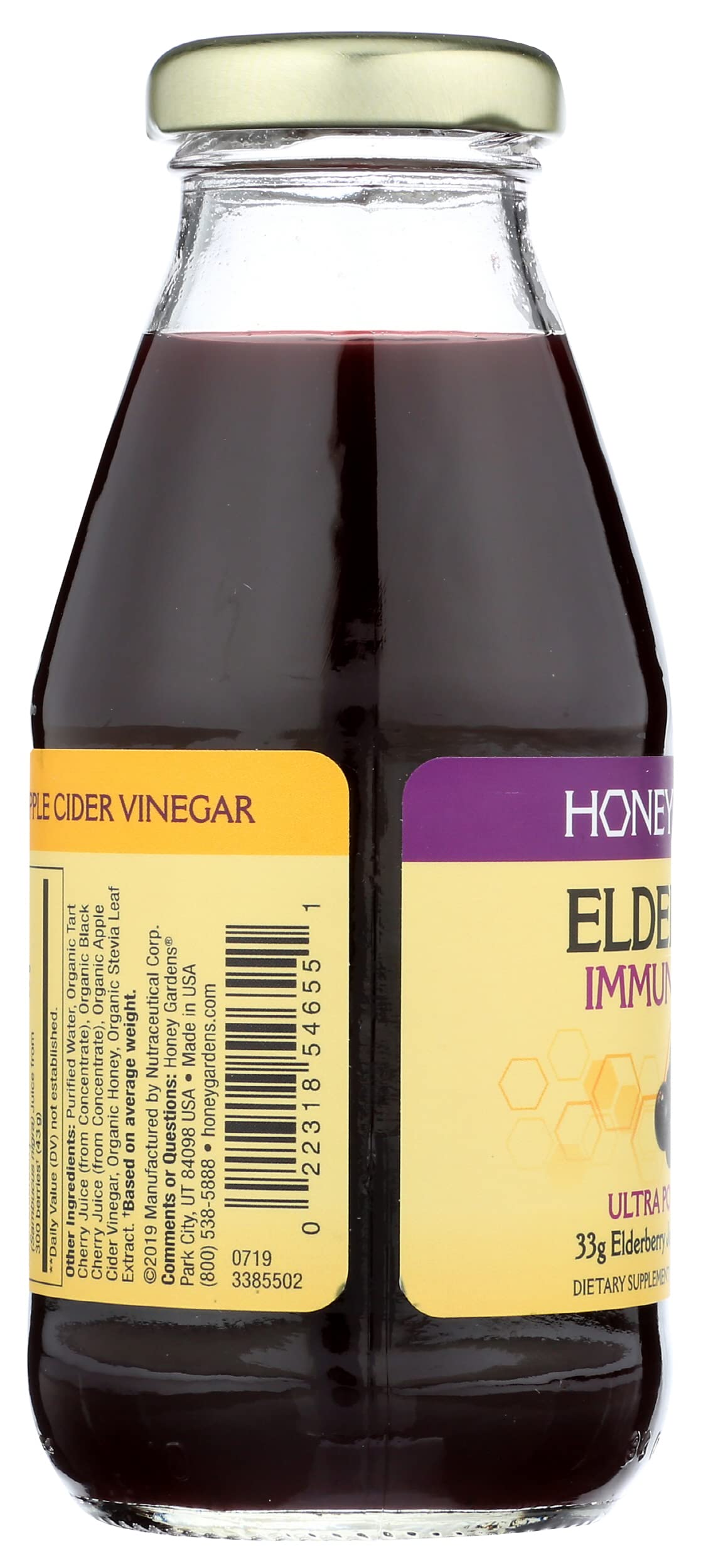 Honey Gardens Elderberry Immune Boost Drink, Vegan - Pack of 4 - image 3