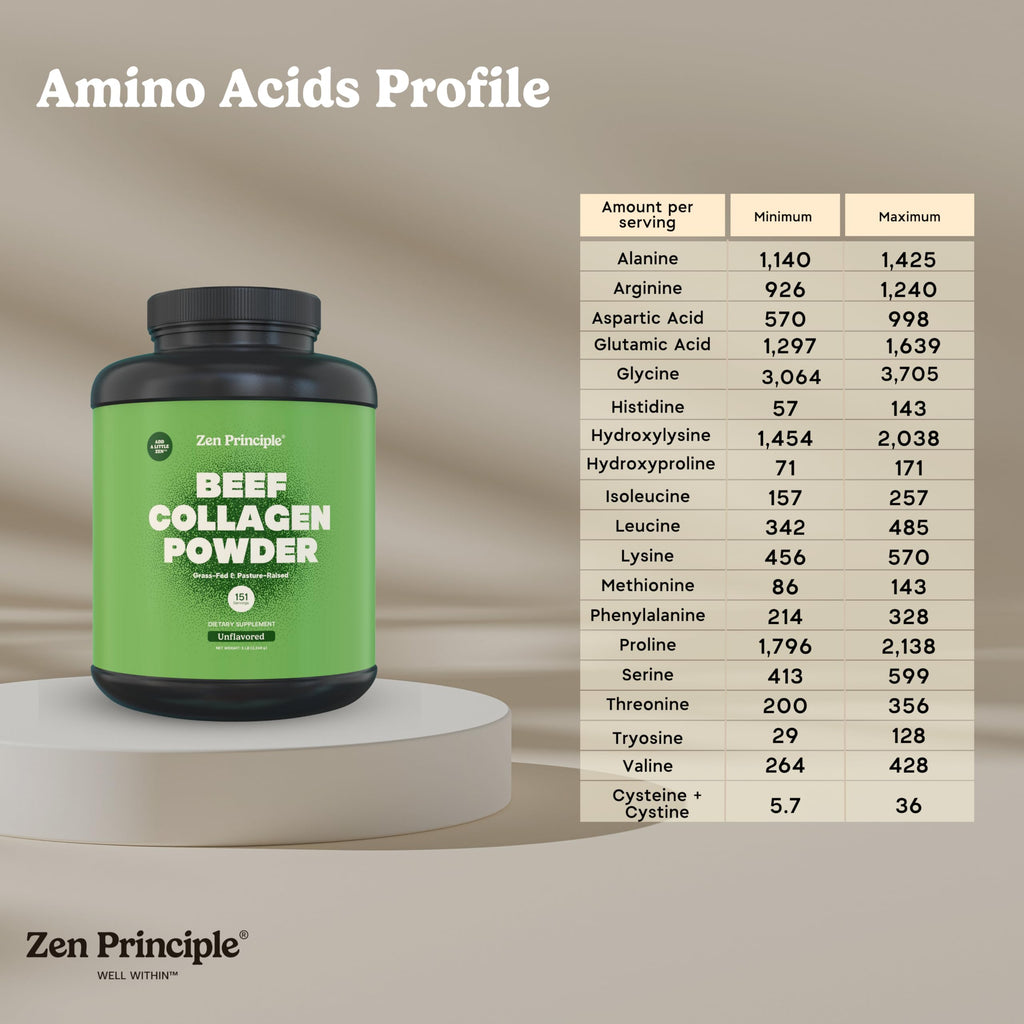 Zen Principle Grass-Fed Hydrolyzed Collagen Peptides - 5 lb - image 3