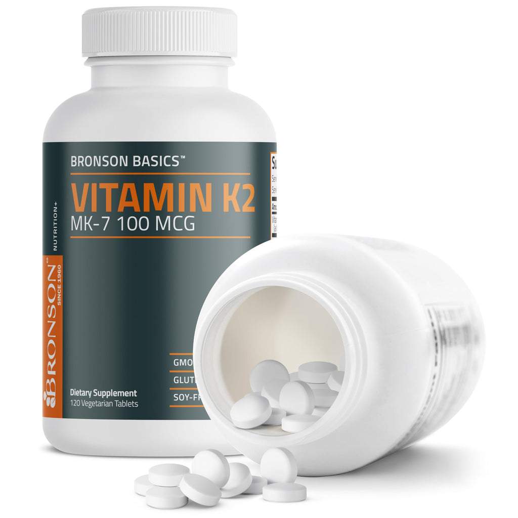 Bronson Bronson Basics Flavored Vitamin K2 Tablets Support Strong