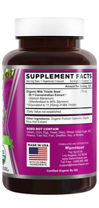 FarmHaven USDA Organic Milk Thistle 80% Silymarin - 120 Capsules - image 2