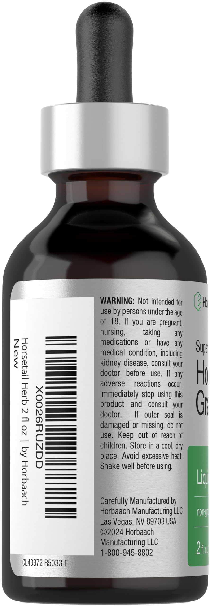 Horbäach Horsetail Herb Liquid Extract Alcohol Free - 2 fl oz - image 3