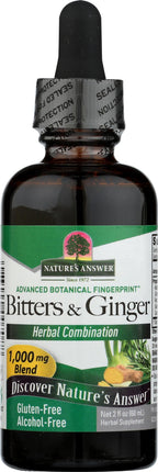 Nature's Answer Alcohol-Free Bitters with Ginger - 2 Fl Oz