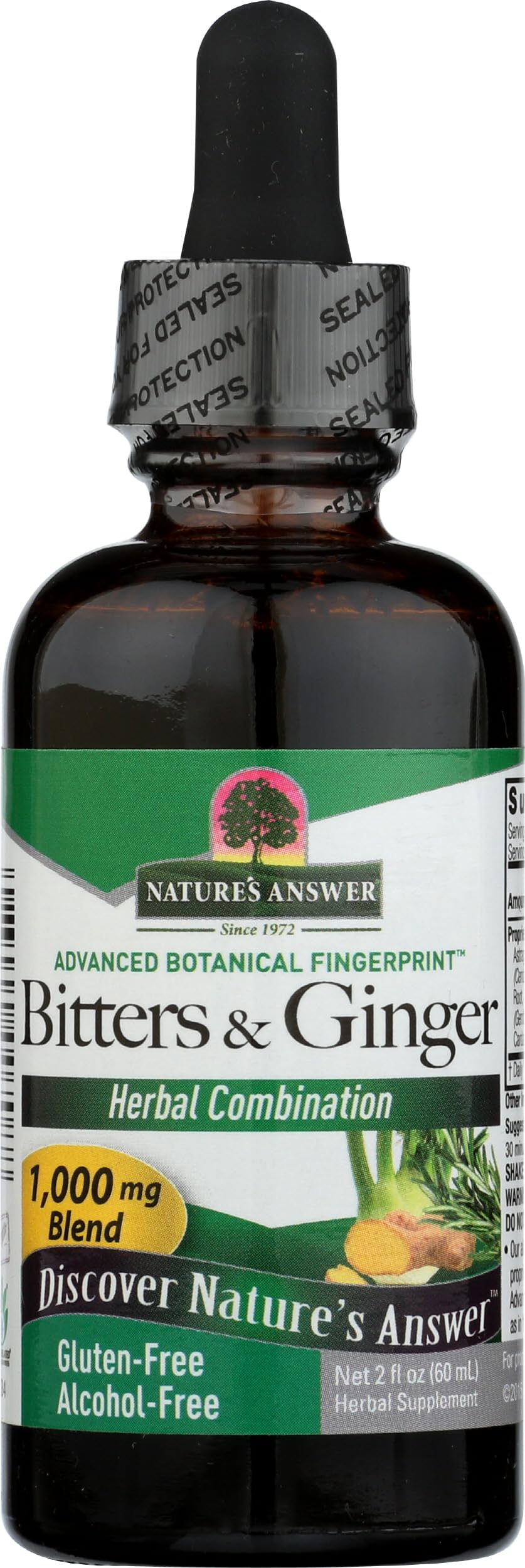 Nature's Answer Alcohol-Free Bitters with Ginger - 2 Fl Oz