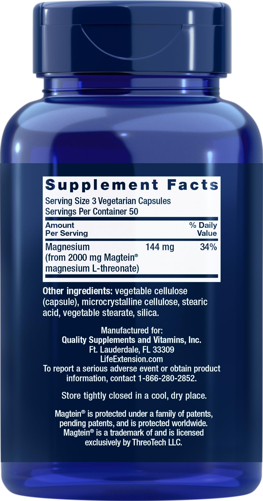 Life Extension Neuro-Mag Magnesium L-Threonate - 150 Vegetarian Capsules - image 2