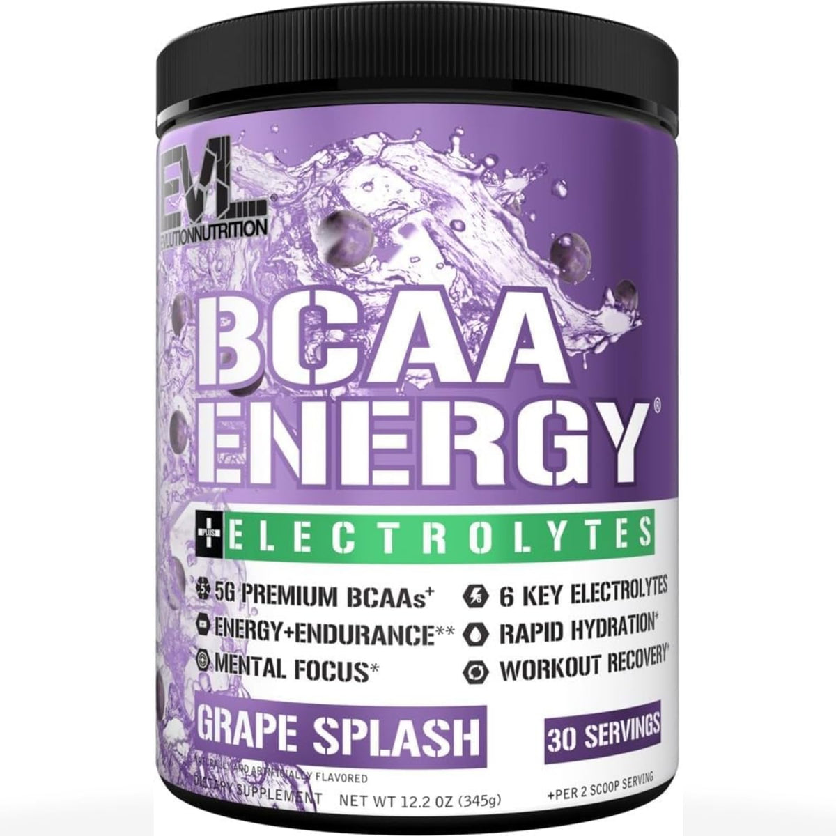 Evlution EVL BCAAs Amino Acids Powder - Rehydrating BCAA Powder Post