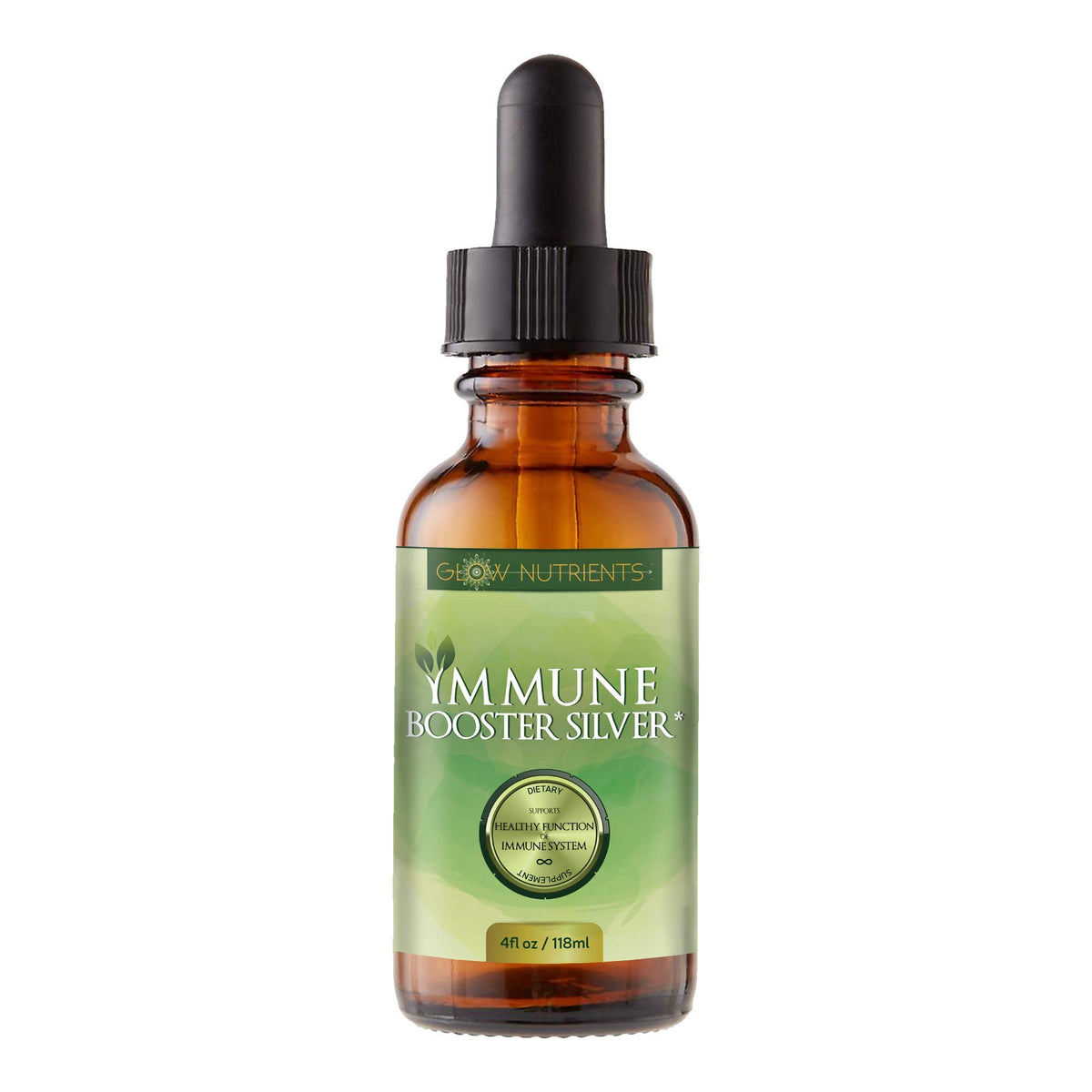 Glow Nutrients Immune Booster Silver Nano Colloidal Silver Liquid