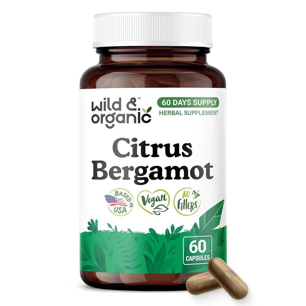 Wild & Organic Citrus Bergamot Capsules Antioxidant Support - 60 Count