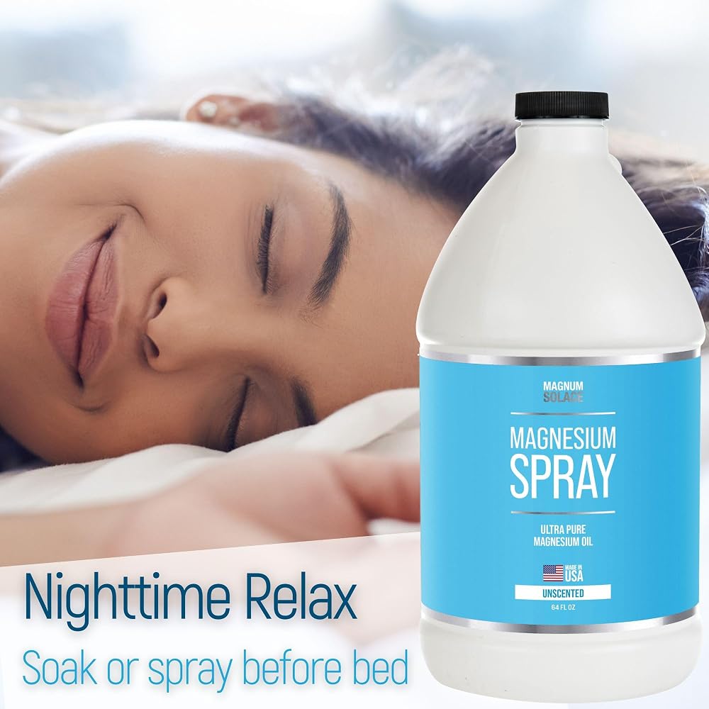 Magnum Solace Magnesium Spray - USP Grade Pure Magnesium Oil Spray
