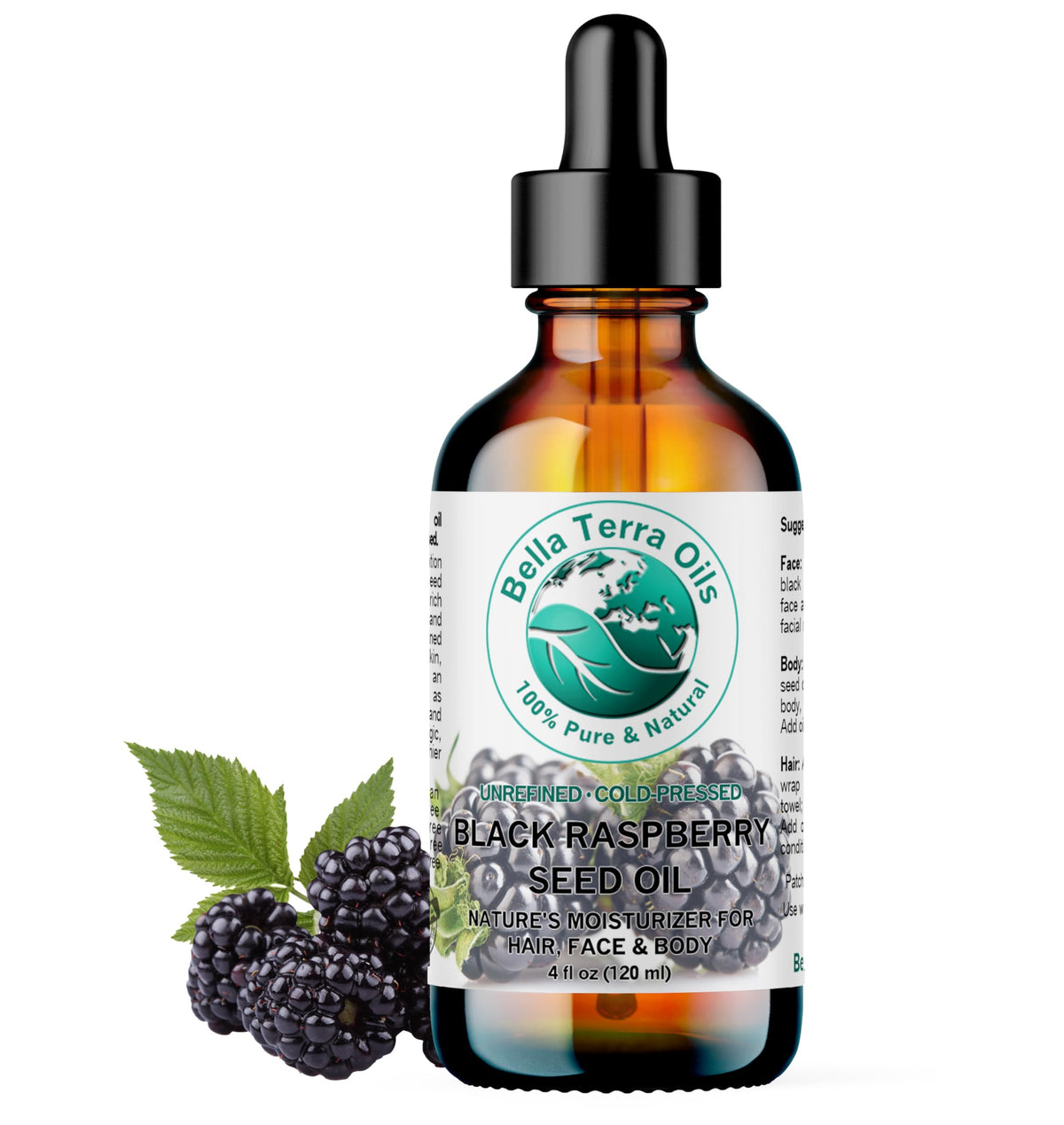 Bella Terra Oils Black Raspberry Seed Oil - 4 Fl Oz