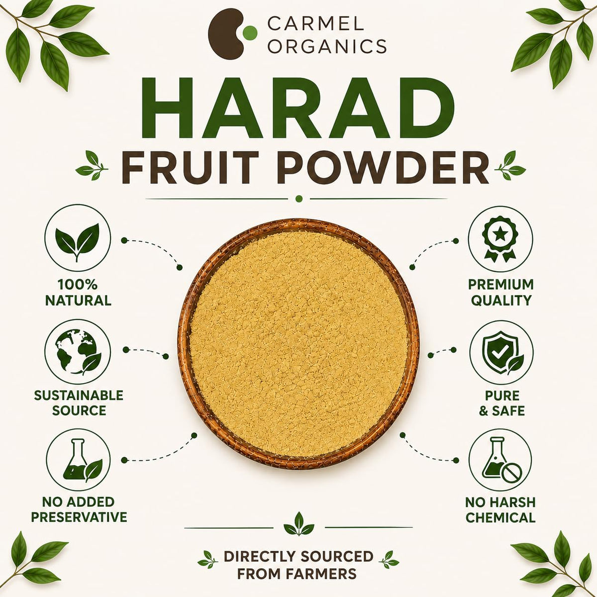 CARMEL ORGANICS Haritaki Fruit Powder - 8 Ounce - image 6