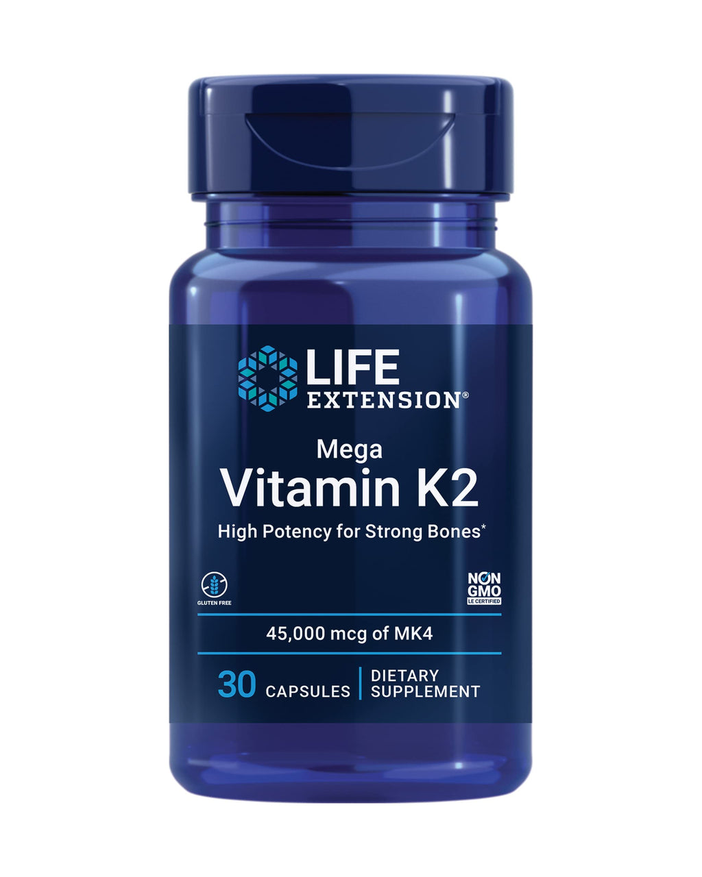 Life Extension Mega Vitamin K2 45 mg - 30 Capsules