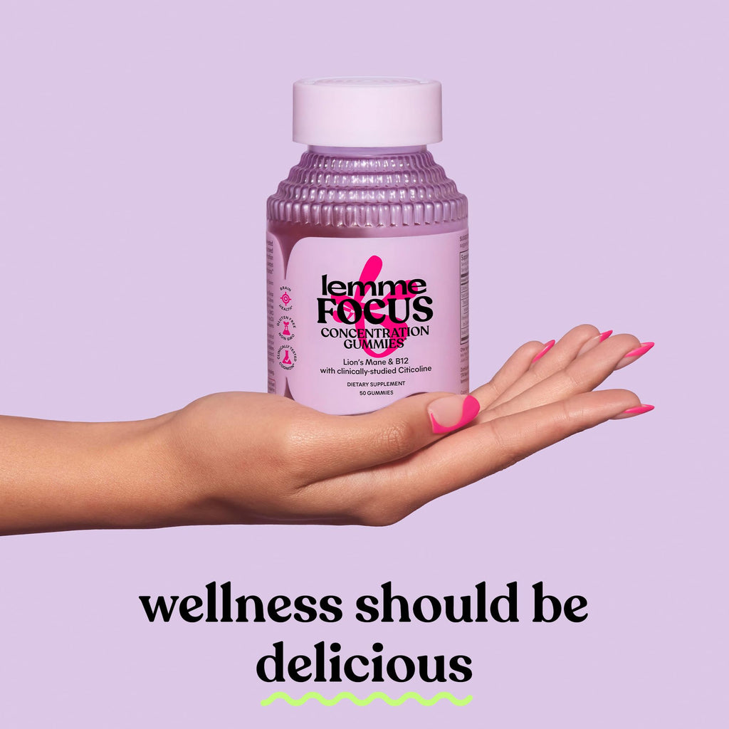 Lemme Focus Concentration & Brain Health Gummies - 50 Gummies - image 7