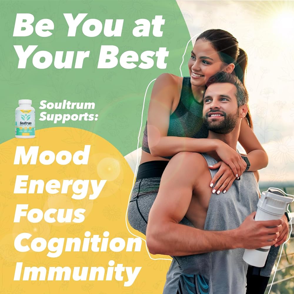 Soultrum Mood Support Supplement with Saffron & Ashwagandha - 60 Capsules - image 4