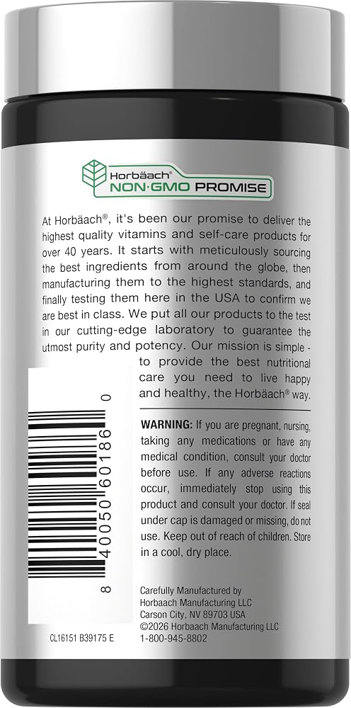 Horbäach Cordyceps Mushroom Capsules CS-4 Strain - 200 Count - image 3