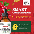 Wild & Organic Cranberry Extract Liquid Drops Urinary Tract Support - 4 oz - image 4