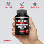 DORADO NUTRITION L-Arginine L-Citrulline 3000mg - 240 Capsules - image 7