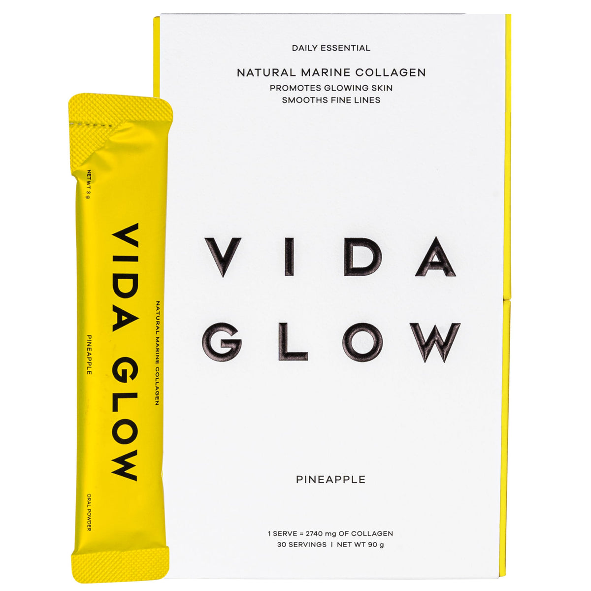 Vida Glow Marine Collagen Powder, 30 Servings, Original Flavor