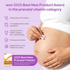 Premom Prenatal Vitamins Multivitamin with Methylfolate & Choline - 60 Capsules - image 2