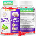 Liekoh Ashwagandha & Lion's Mane Gummies for Brain Health - 60 Count