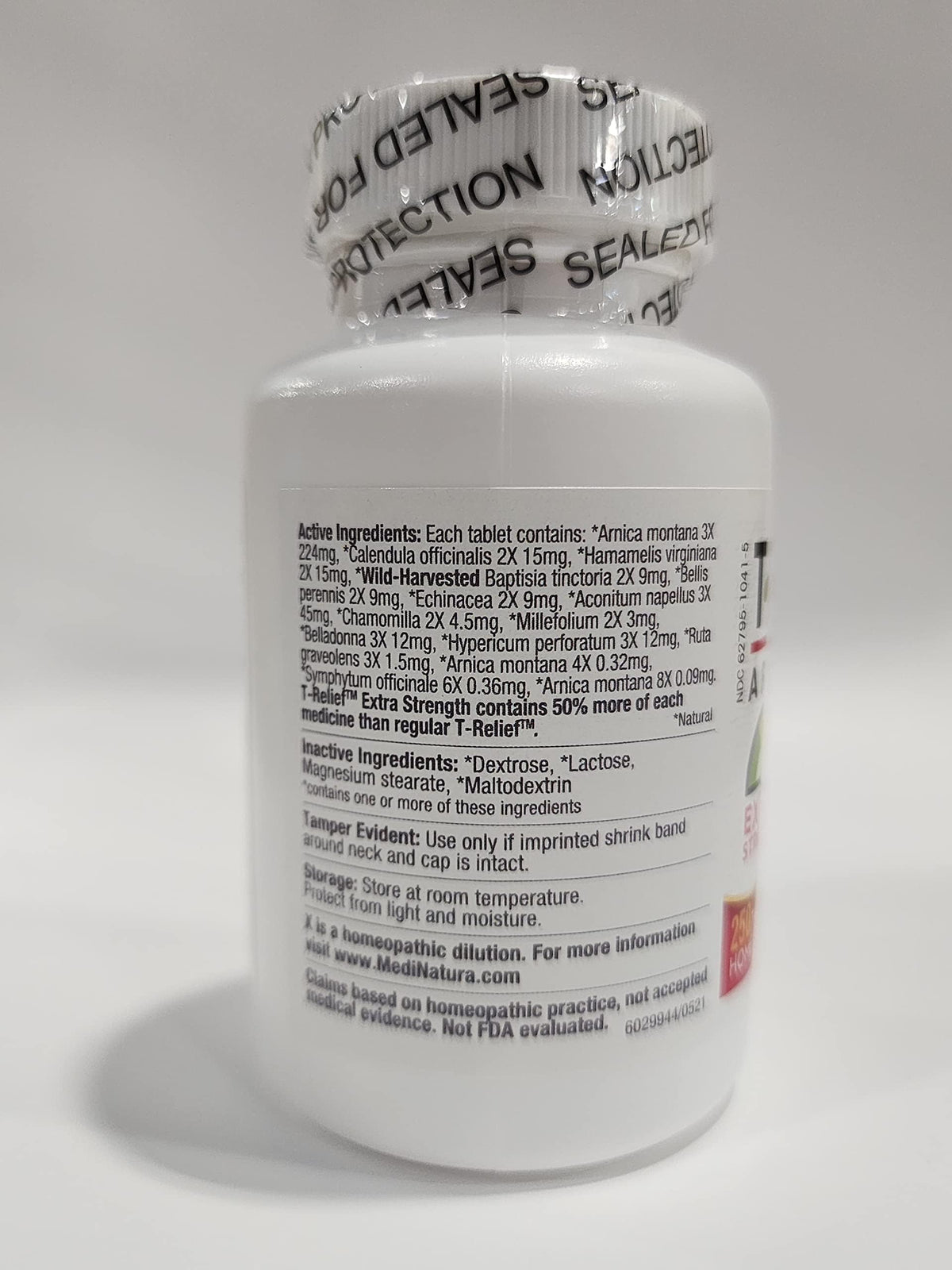 MediNatura T-Relief Arnica +12 Tablets for Discomfort Relief - 250 Count - image 5
