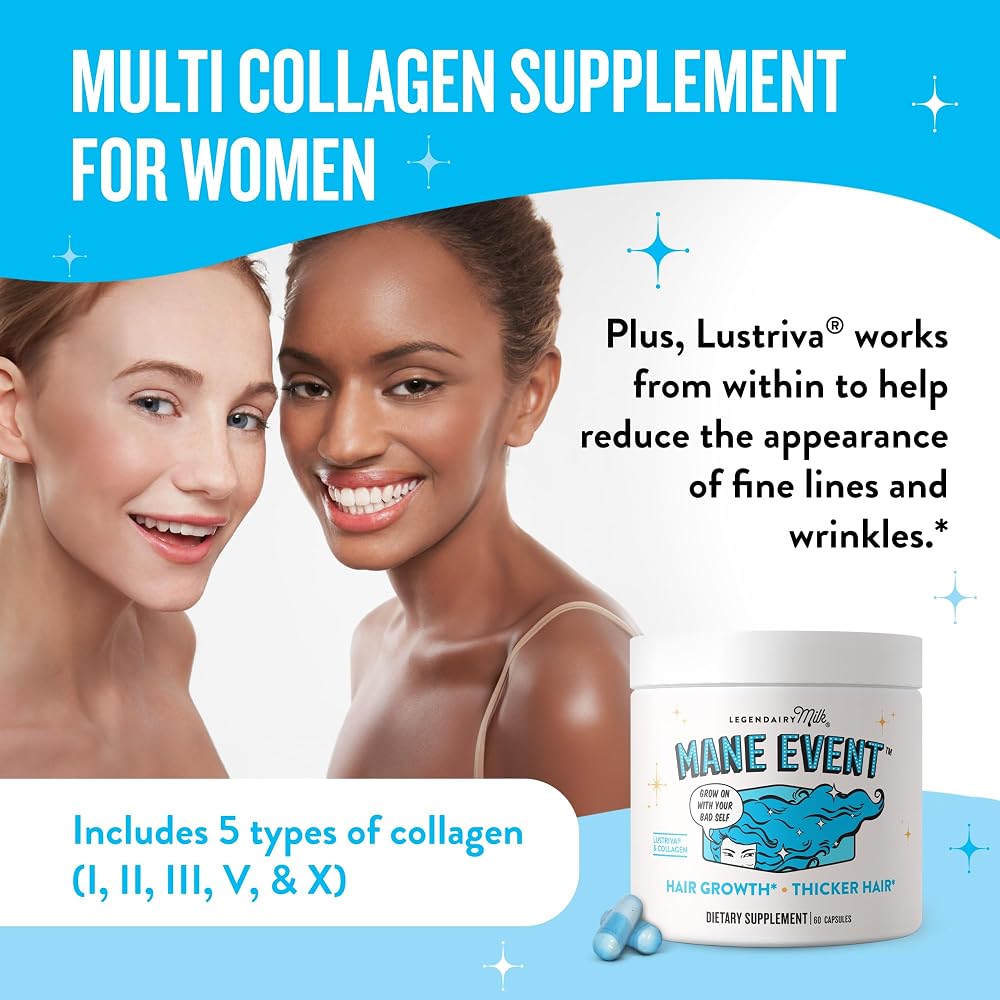 Legendairy Milk Mane Event™ Hair Growth Vitamins for Women - Biotin